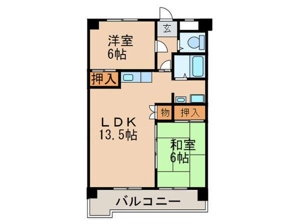 ヴィラ街苑の物件間取画像